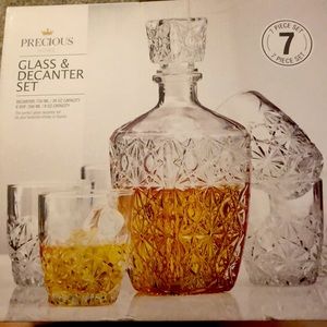 Precious Home Copenhagen Glass and Decanter set